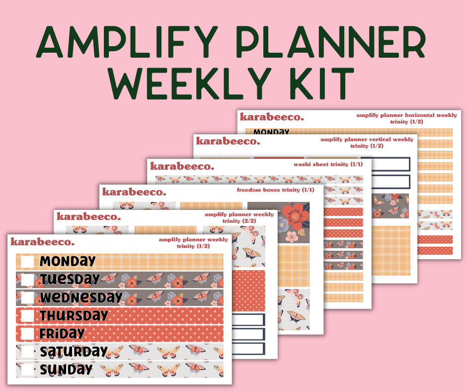 Amplify Planner Stickers | Weekly Kit | Trinity