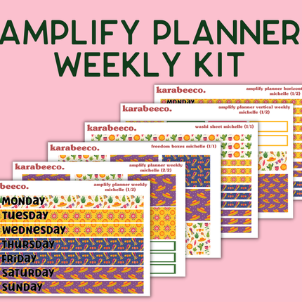 Amplify Planner Stickers | Weekly Kit | Michelle
