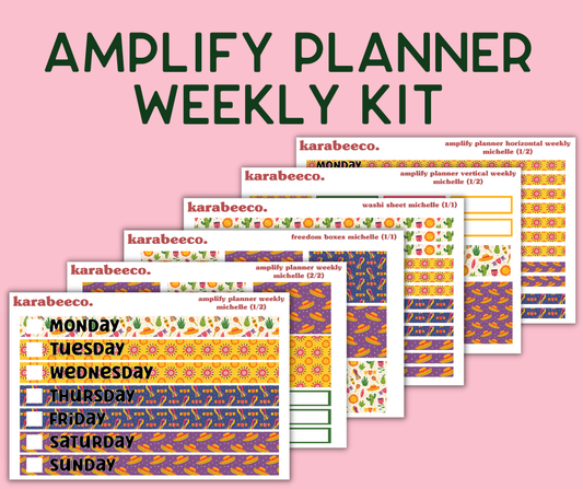 Amplify Planner Stickers | Weekly Kit | Michelle