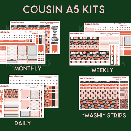 Layla Hobonichi Sticker Kit | Cousin A5, Techo A6, Weeks