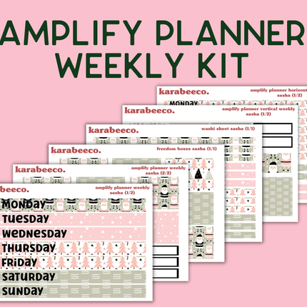 Amplify Planner Stickers | Weekly Kit | Sasha