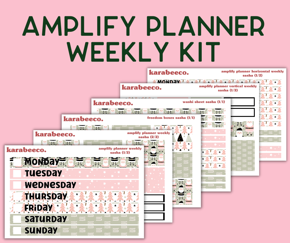 Amplify Planner Stickers | Weekly Kit | Sasha