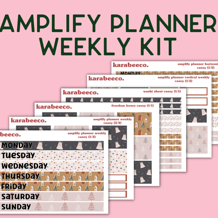 Amplify Planner Stickers | Weekly Kit | Casey