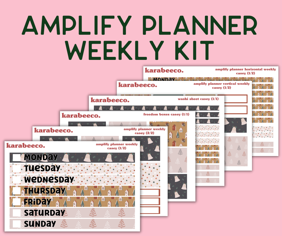 Amplify Planner Stickers | Weekly Kit | Casey