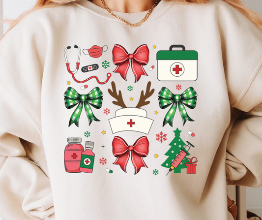 Gildan Crewneck | Christmas Nurse [651]