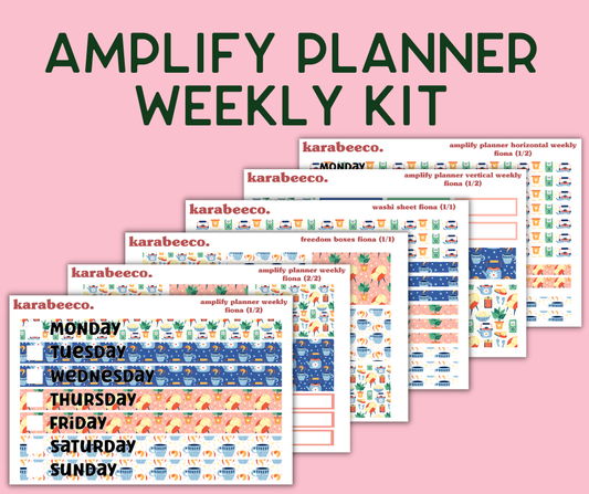 Amplify Planner Stickers | Weekly Kit | Fiona