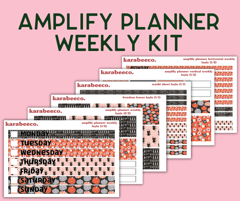 Amplify Planner Stickers | Weekly Kit | Layla