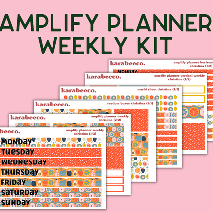 Amplify Planner Stickers | Weekly Kit | Christina
