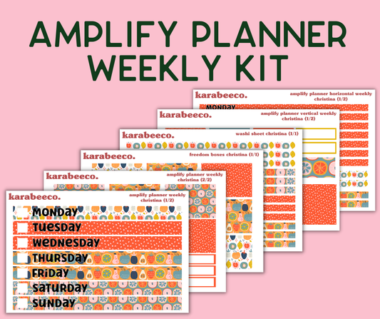 Amplify Planner Stickers | Weekly Kit | Christina