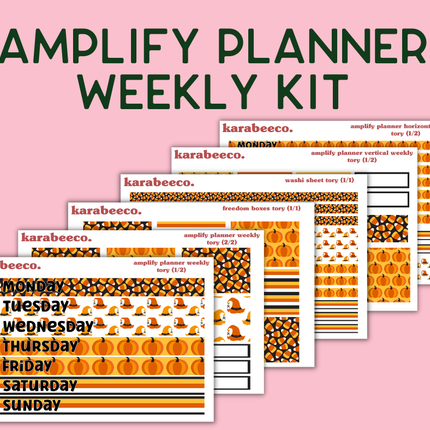 Amplify Planner Stickers | Weekly Kit | Tory