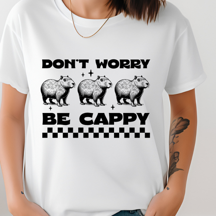 Comfort Colors Tee | Cappybara Don't Worry Be Cappy [359]