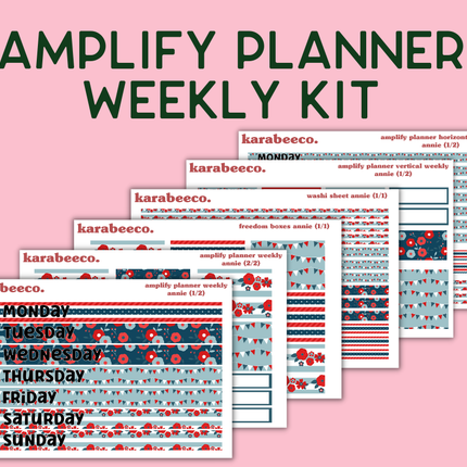 Amplify Planner Stickers | Weekly Kit | Annie