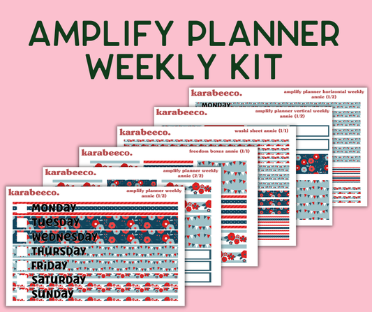 Amplify Planner Stickers | Weekly Kit | Annie