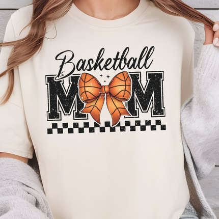 Comfort Colors Pocket Tee | Basketball Mom Bow [603]