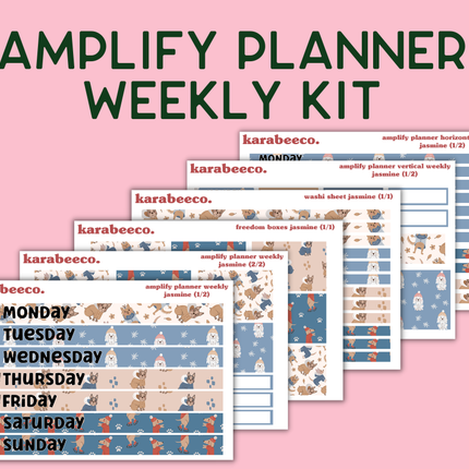 Amplify Planner Stickers | Weekly Kit | Jasmine