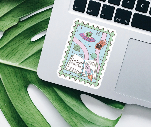 STICKER | Sci-Fi Books Stamp | BOOKS00099