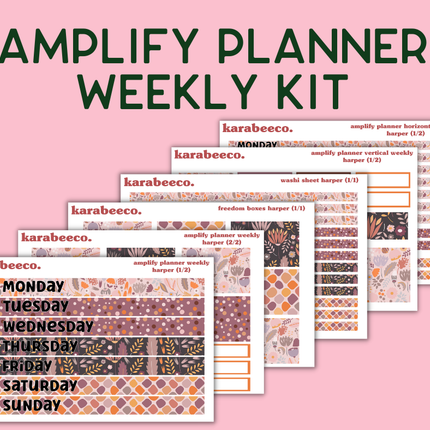 Amplify Planner Stickers | Weekly Kit | Harper