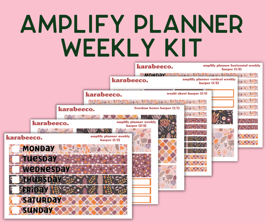 Amplify Planner Stickers | Weekly Kit | Harper