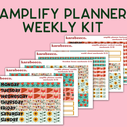 Amplify Planner Stickers | Weekly Kit | Mackenzie
