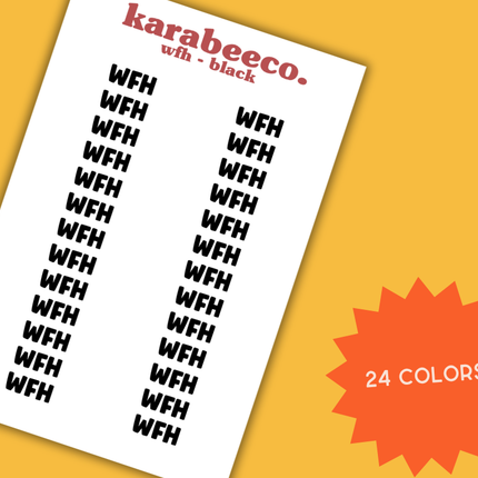 WFH | Small Word Stickers