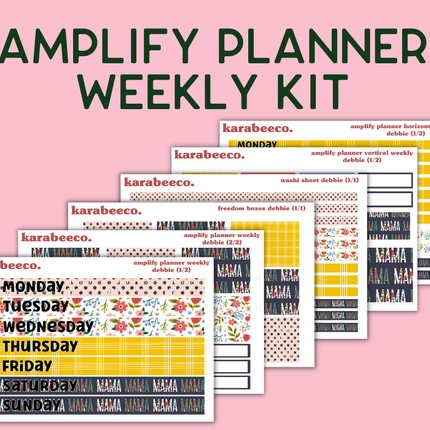 Amplify Planner Stickers | Weekly Kit | Debbie