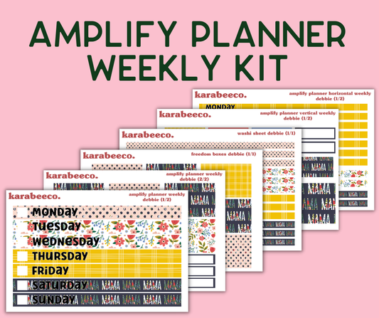 Amplify Planner Stickers | Weekly Kit | Debbie