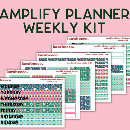 Amplify Planner Stickers | Weekly Kit | Olivia