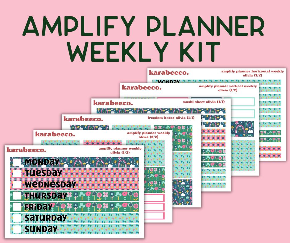 Amplify Planner Stickers | Weekly Kit | Olivia