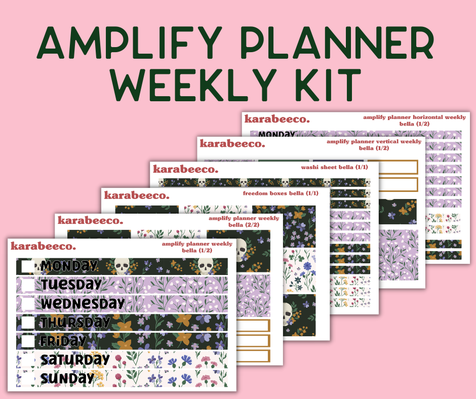 Amplify Planner Stickers | Weekly Kit | Bella