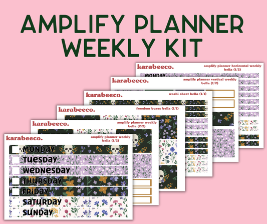 Amplify Planner Stickers | Weekly Kit | Bella