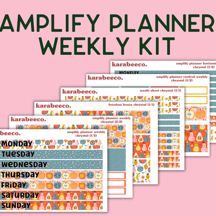 Amplify Planner Stickers | Weekly Kit | Chrystal