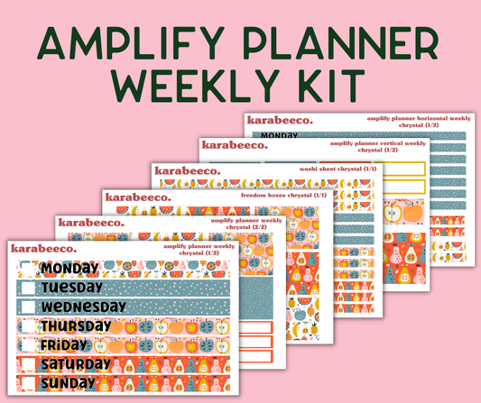 Amplify Planner Stickers | Weekly Kit | Chrystal