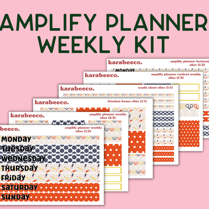 Amplify Planner Stickers | Weekly Kit | Elise