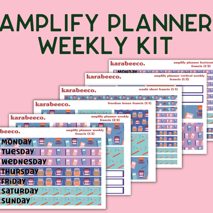 Amplify Planner Stickers | Weekly Kit | Francis