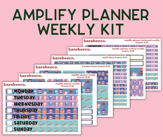 Amplify Planner Stickers | Weekly Kit | Francis