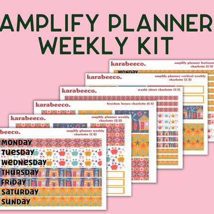 Amplify Planner Stickers | Weekly Kit | Charlotte