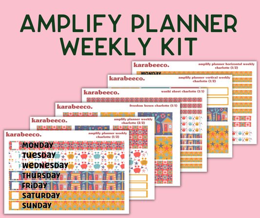 Amplify Planner Stickers | Weekly Kit | Charlotte