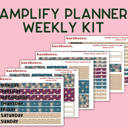 Amplify Planner Stickers | Weekly Kit | Sutton