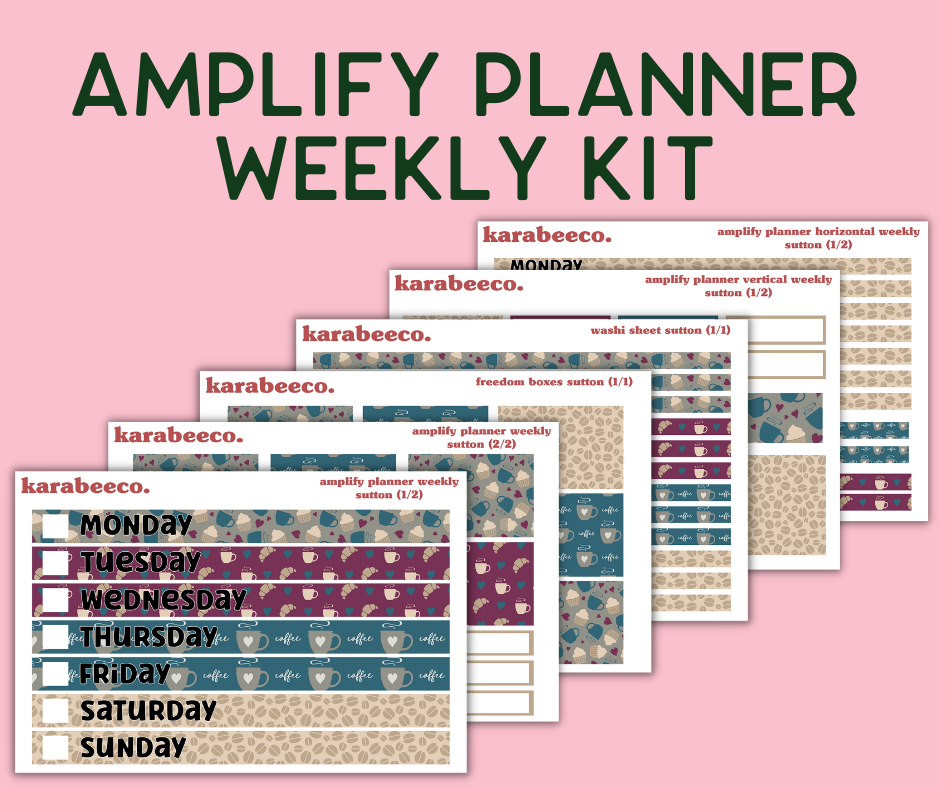 Amplify Planner Stickers | Weekly Kit | Sutton