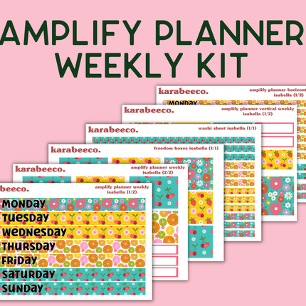 Amplify Planner Stickers | Weekly Kit | Isabella
