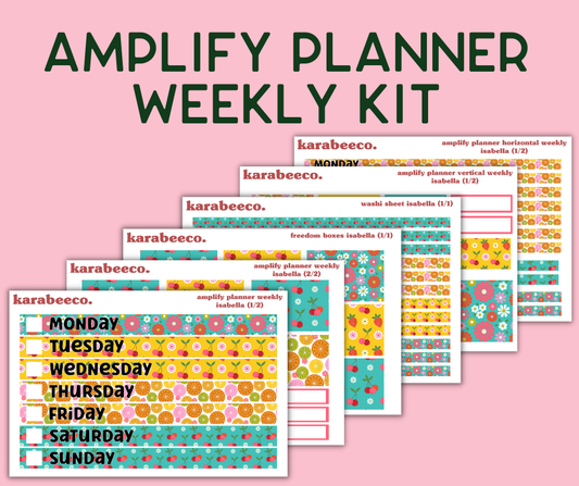 Amplify Planner Stickers | Weekly Kit | Isabella