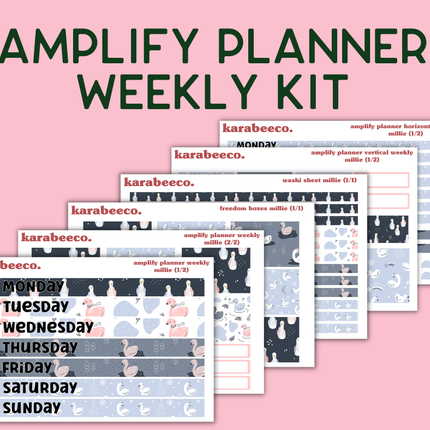 Amplify Planner Stickers | Weekly Kit | Millie
