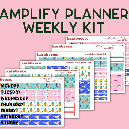 Amplify Planner Stickers | Weekly Kit | Janet