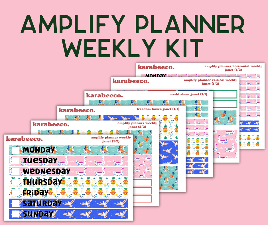 Amplify Planner Stickers | Weekly Kit | Janet