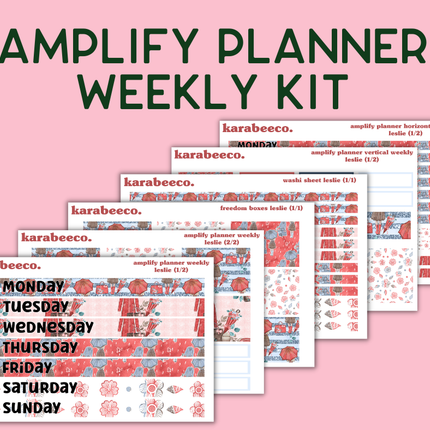 Amplify Planner Stickers | Weekly Kit | Leslie