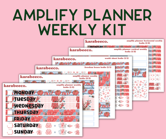 Amplify Planner Stickers | Weekly Kit | Leslie