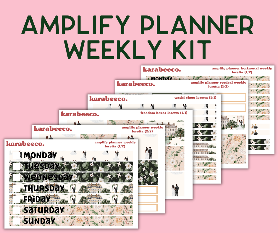 Amplify Planner Stickers | Weekly Kit | Loretta