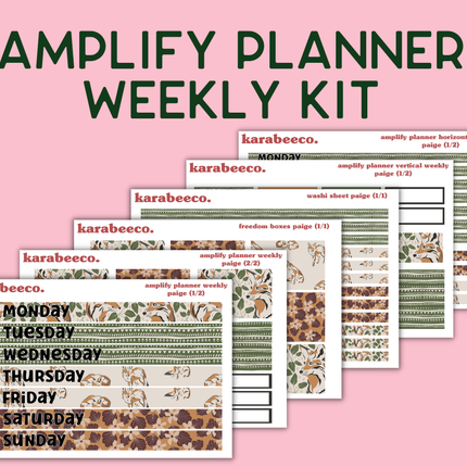 Amplify Planner Stickers | Weekly Kit | Paige