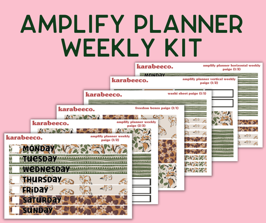 Amplify Planner Stickers | Weekly Kit | Paige