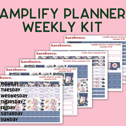 Amplify Planner Stickers | Weekly Kit | Natasha